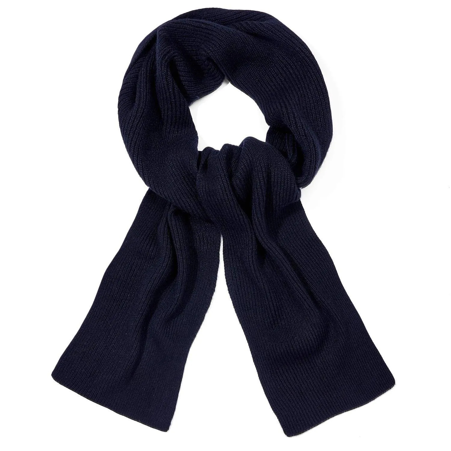 100% Cashmere Ribbed Scarf