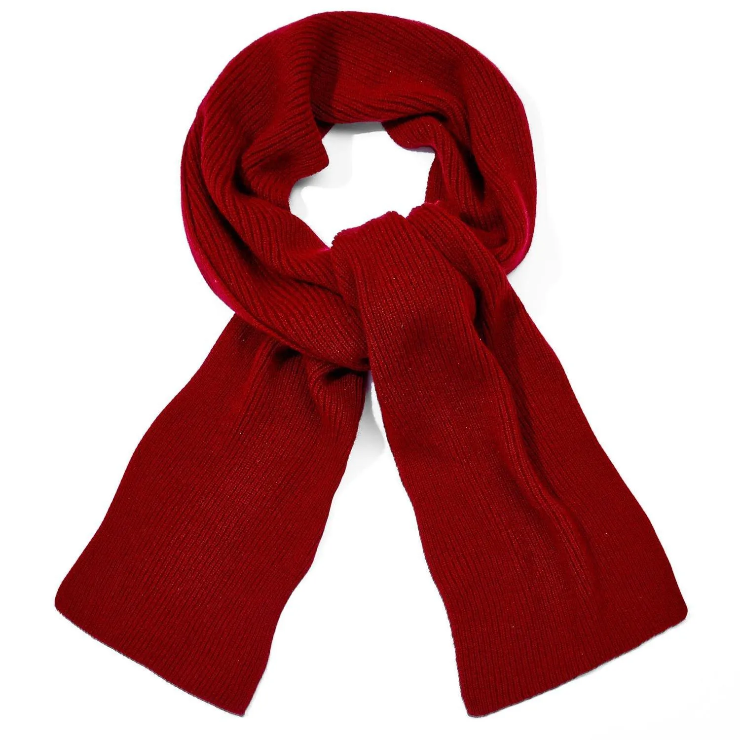 100% Cashmere Ribbed Scarf