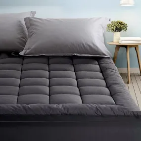 1000GSM Bamboo Charcoal Mattress Topper Single Giselle Bedding