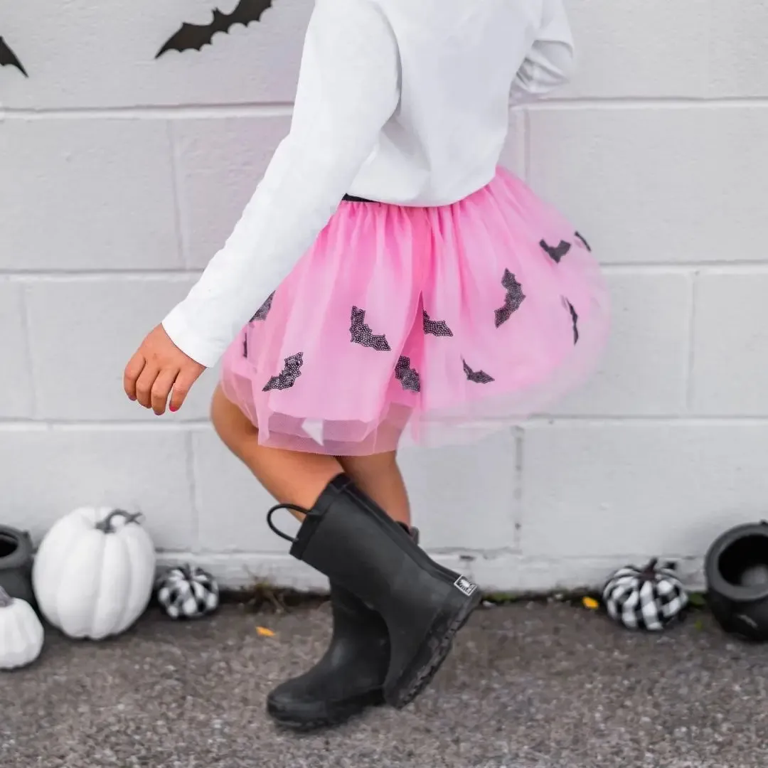 4-6Y Bat Tutu - Dress Up Tutu - Kids Halloween Skirt