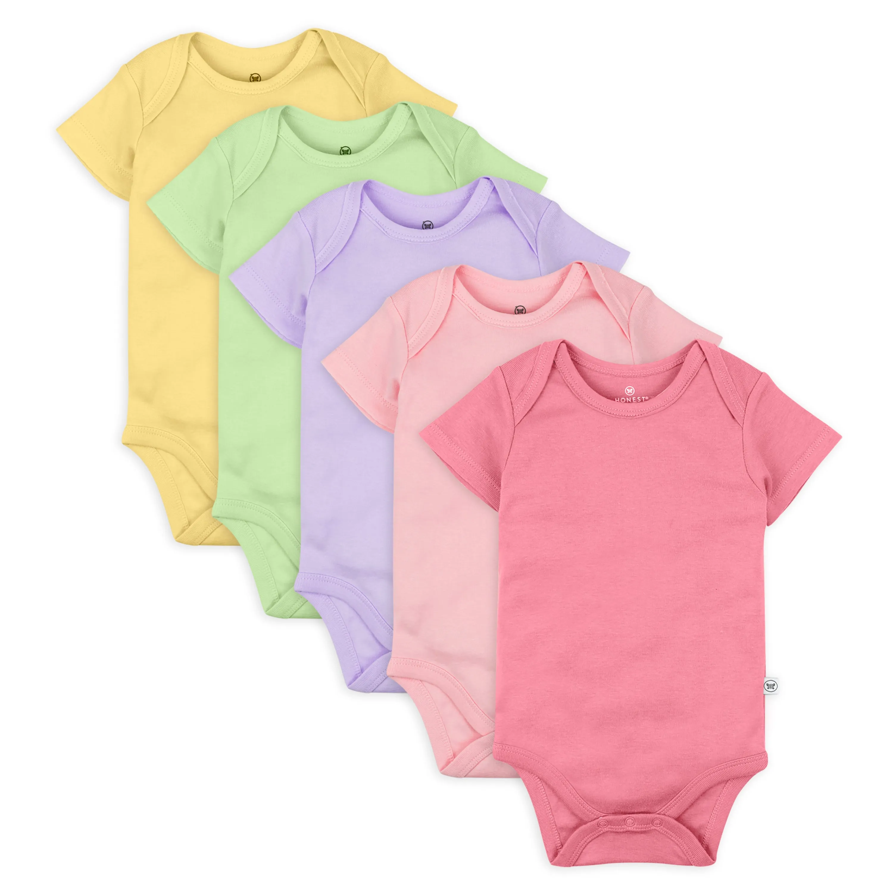 5-Pack Organic Cotton Short Sleeve Bodysuits