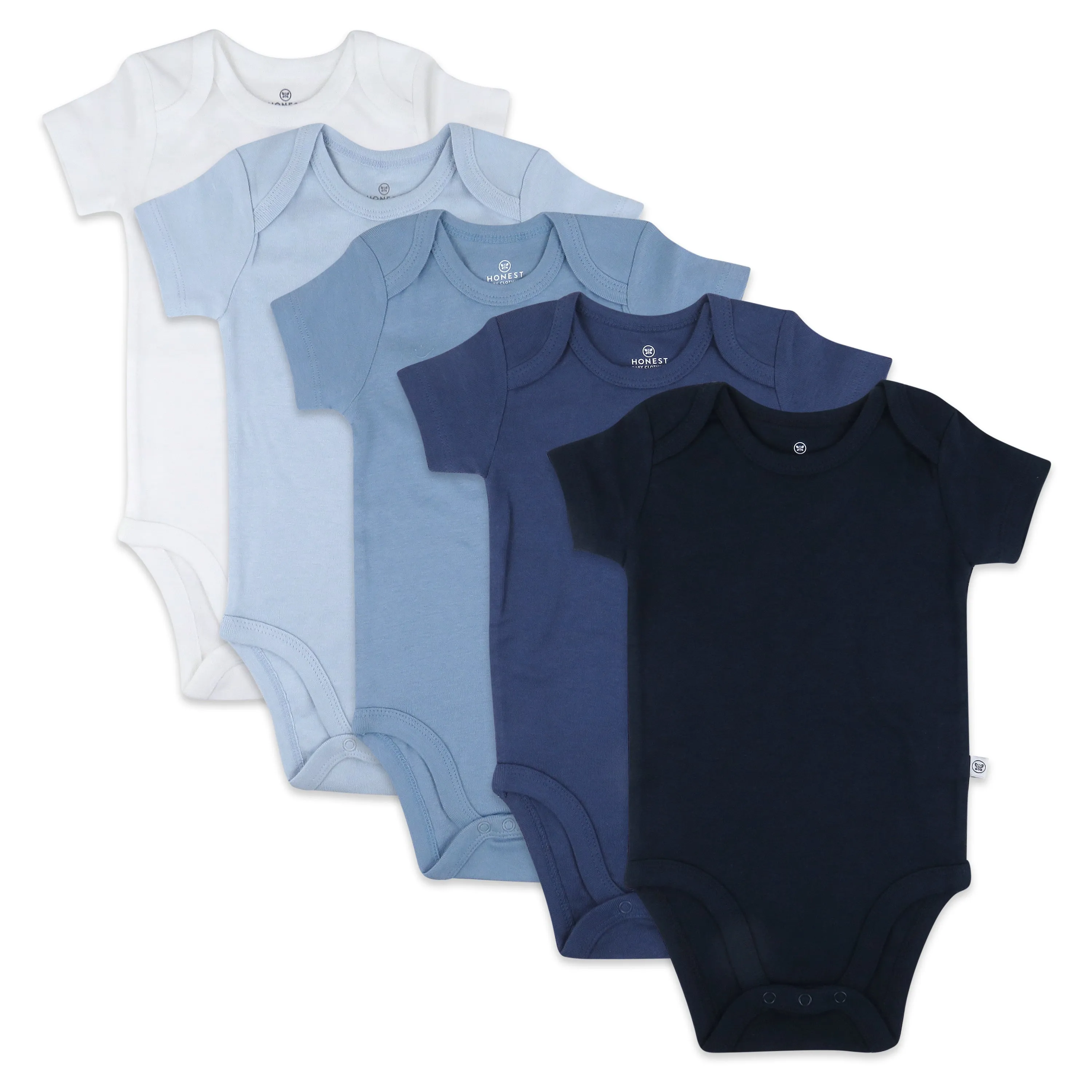 5-Pack Organic Cotton Short Sleeve Bodysuits