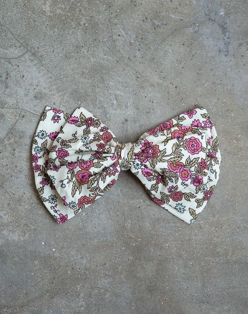 Acar Bow Clip in Vintage Bloom