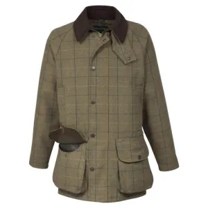 Alan Paine Rutland Tweed Mens Shooting Coat - Dark Moss