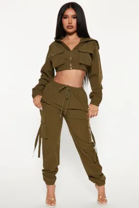 Anbel Pant Set - Olive 1