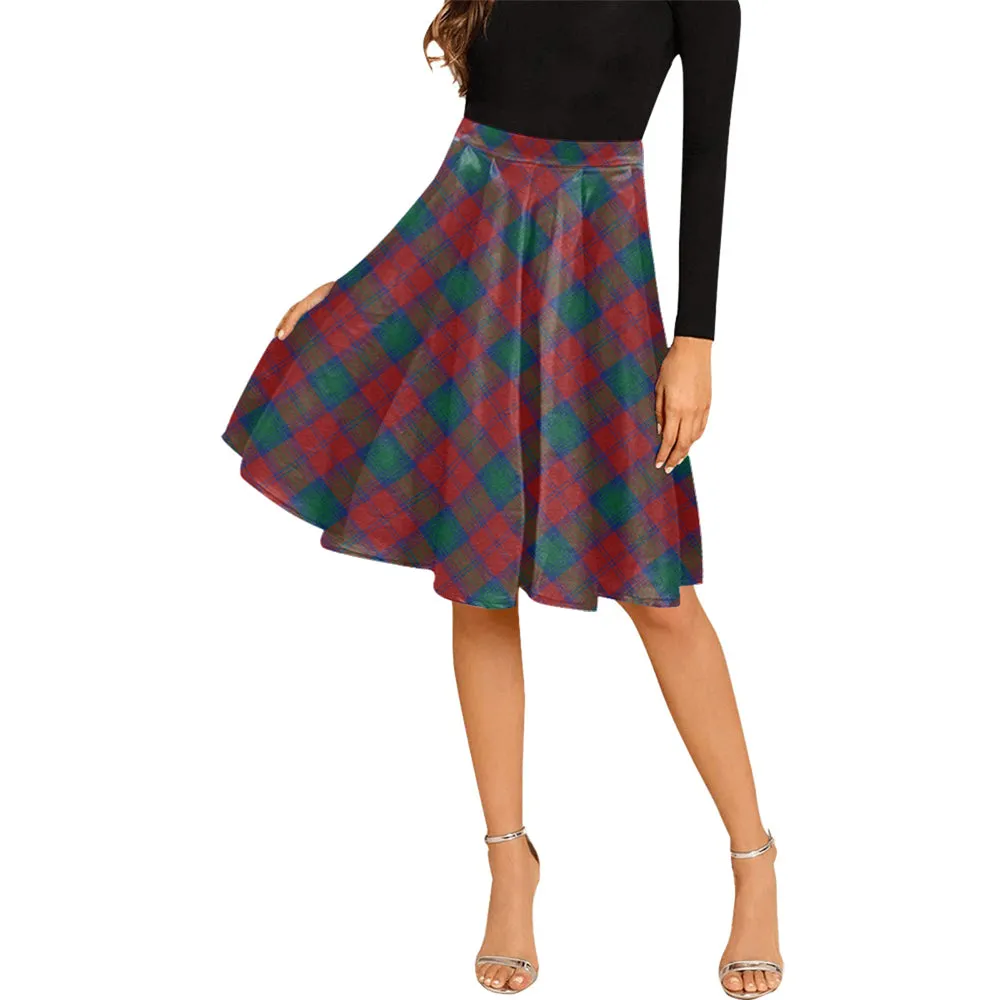 Auchinleck (Affleck) Tartan Melete Pleated Midi Skirt