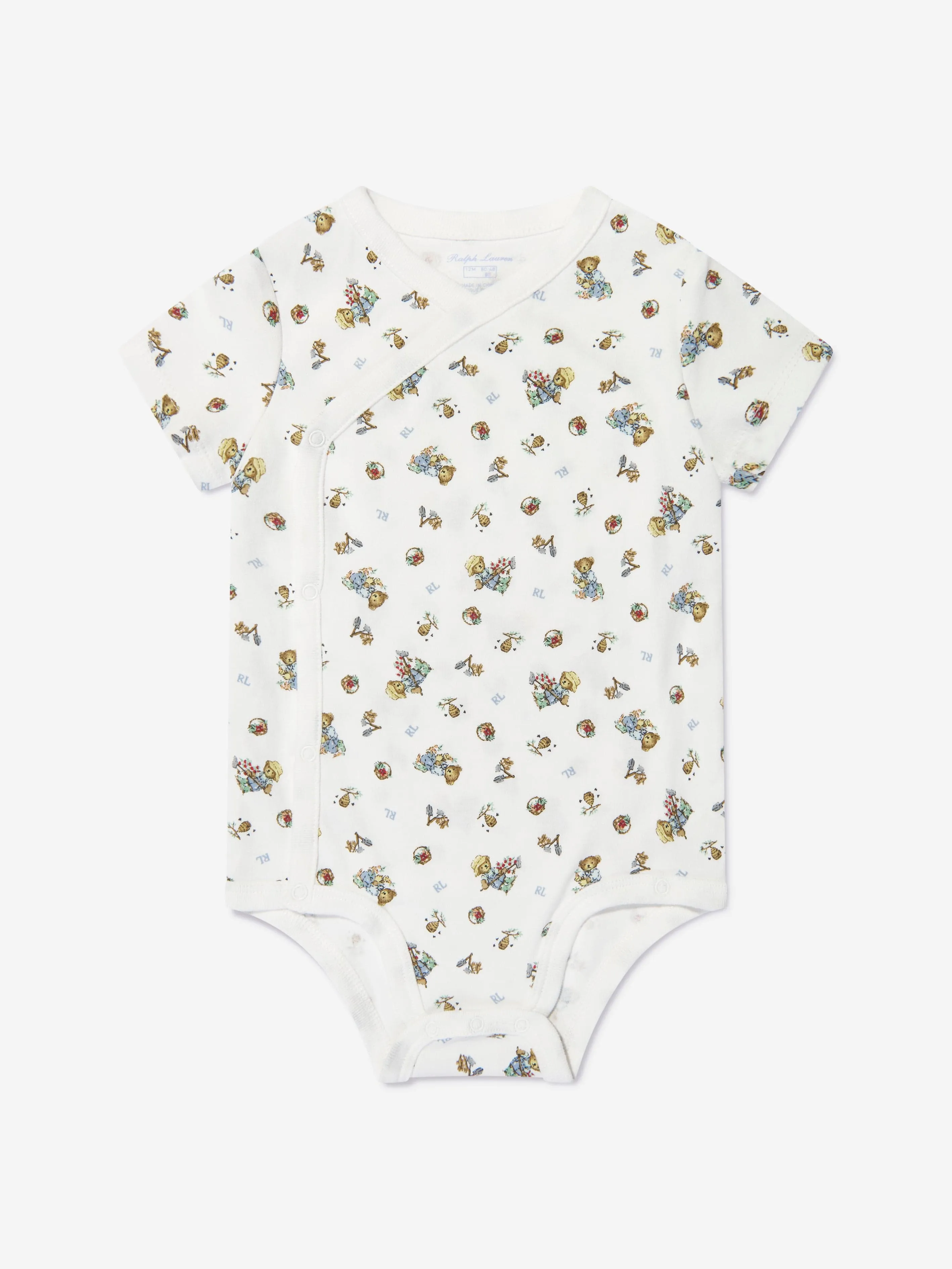 Baby Boys Bear Bodysuit Gift Set in Ivory