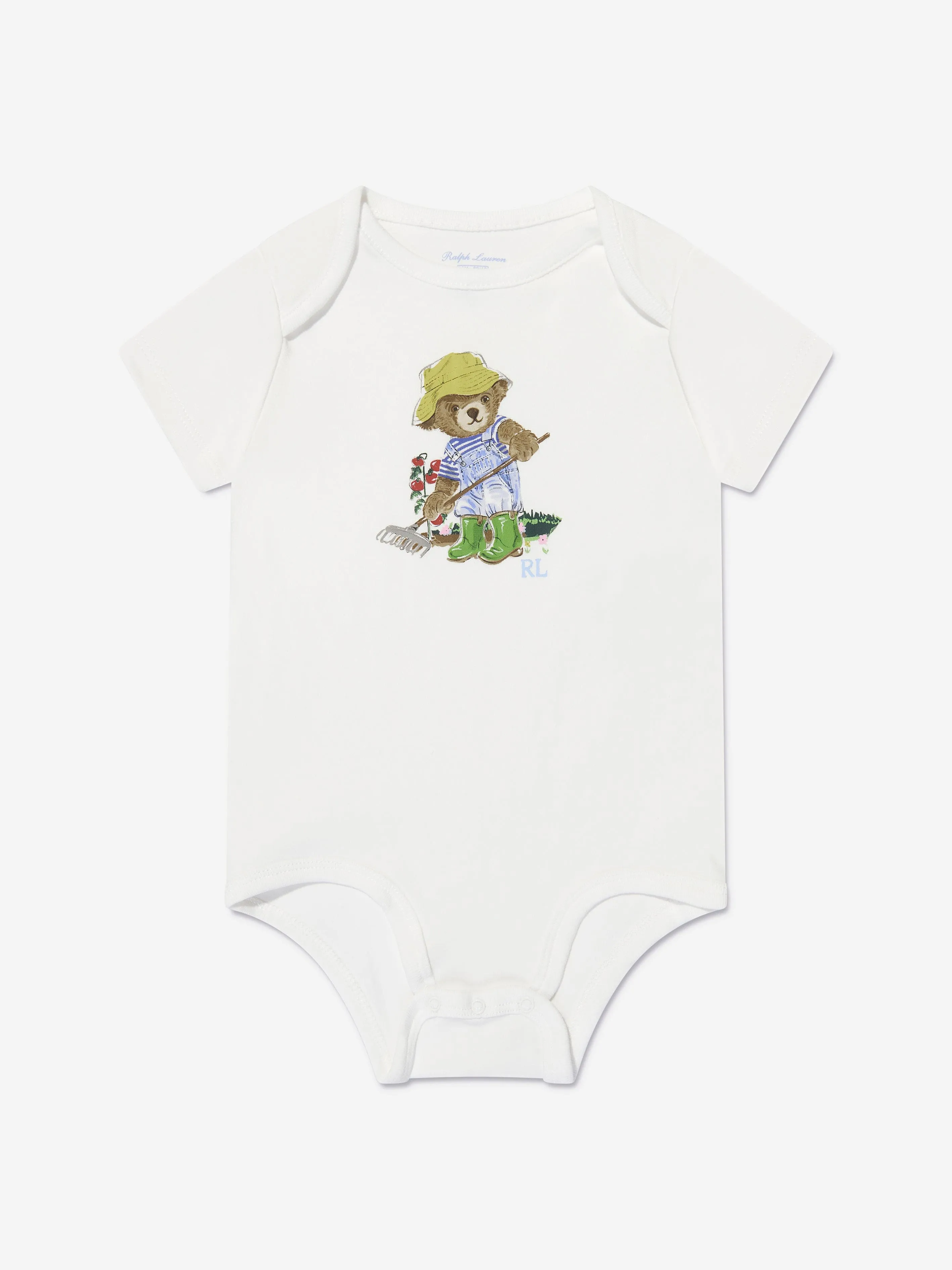 Baby Boys Bear Bodysuit Gift Set in Ivory