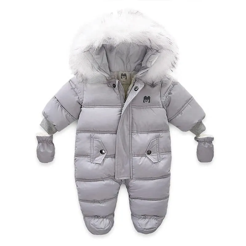 Baby Thick Warm Hooded Snowsuit