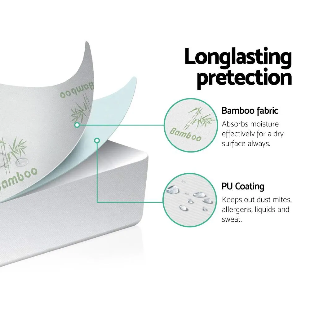 Bamboo Mattress Protector Single