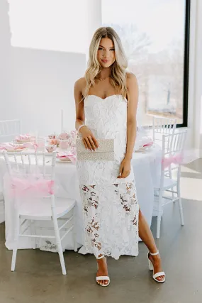 Better Than Classic Crochet Midi in White