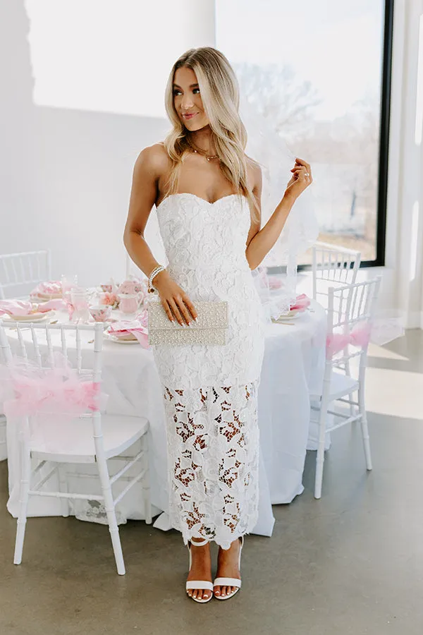 Better Than Classic Crochet Midi in White