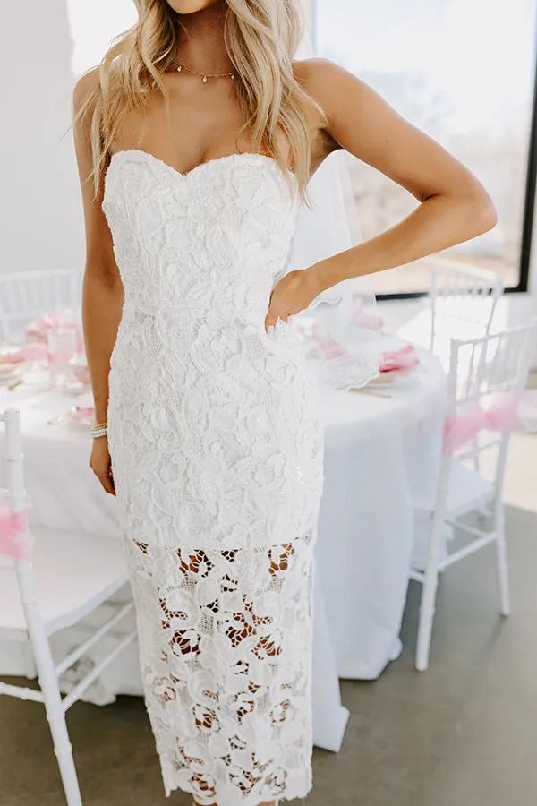 Better Than Classic Crochet Midi in White