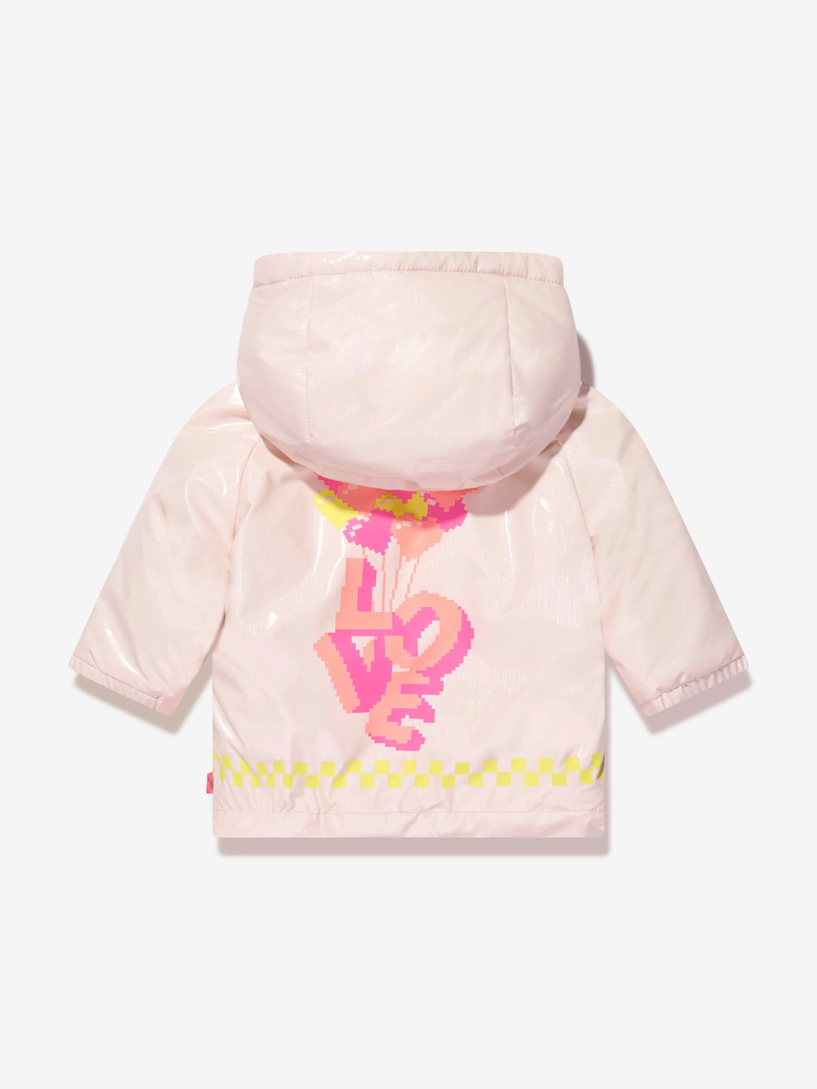 Billieblush Baby Girls Hooded Raincoat in Pink