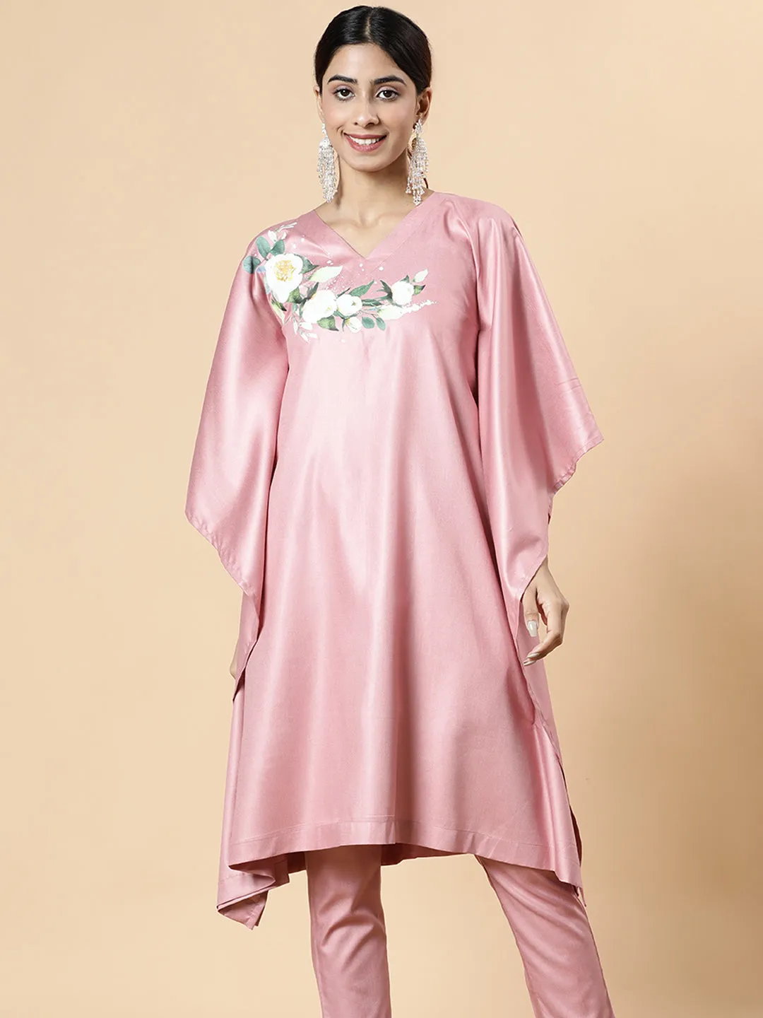 Blush Rayon LongKurta - PureGulabi