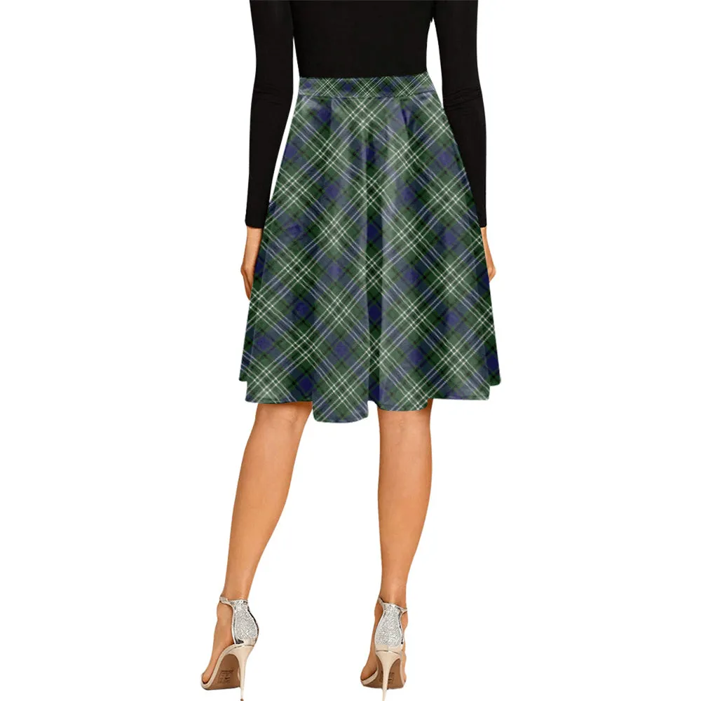 Blyth Tartan Melete Pleated Midi Skirt