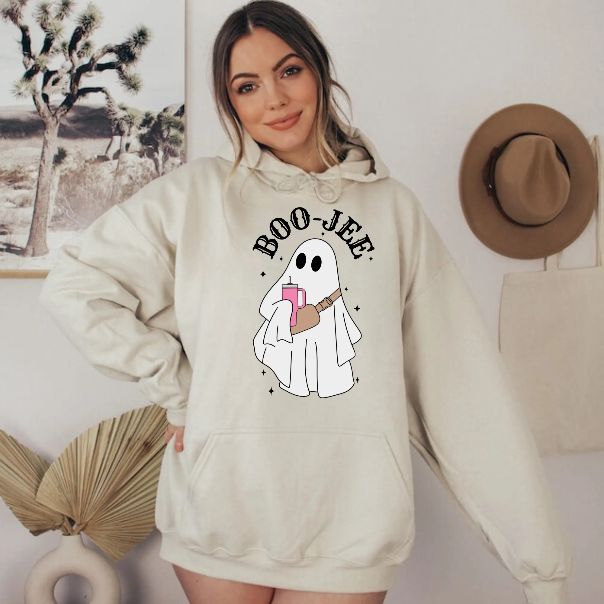 Boo-Jee Ghost Halloween Hoodie Sweatshirt