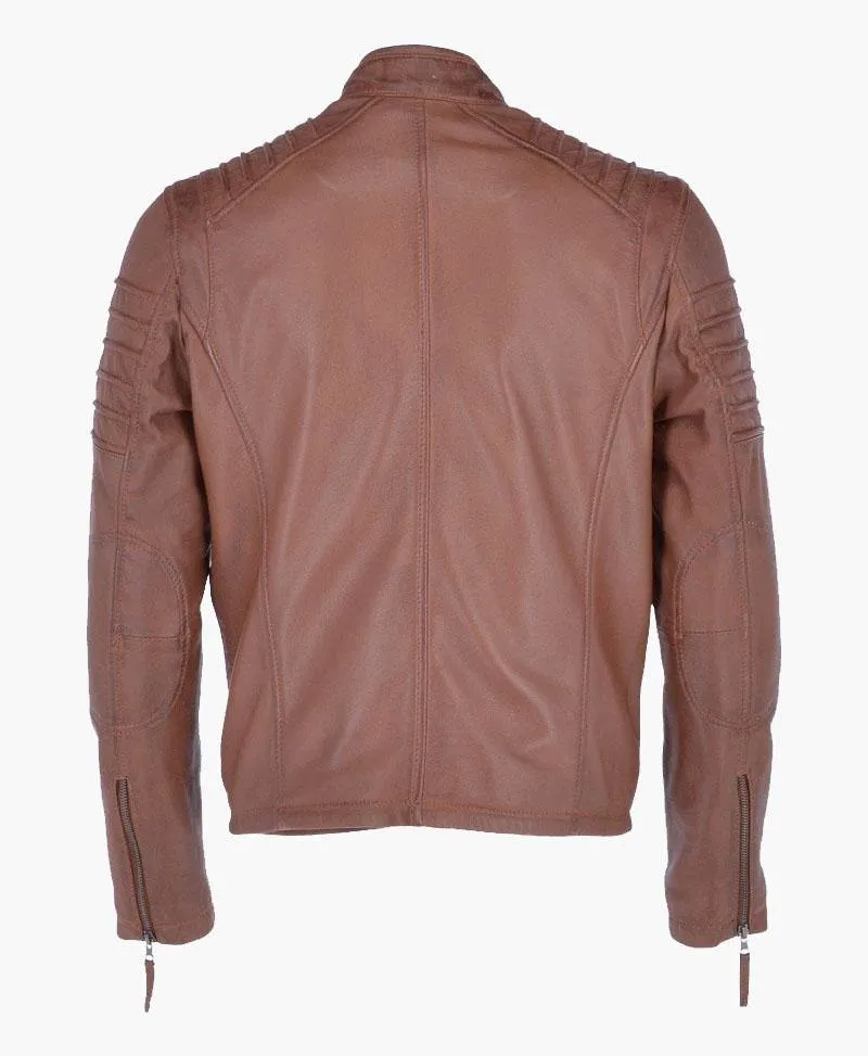 Brand New Men’s Leather Biker Jacket