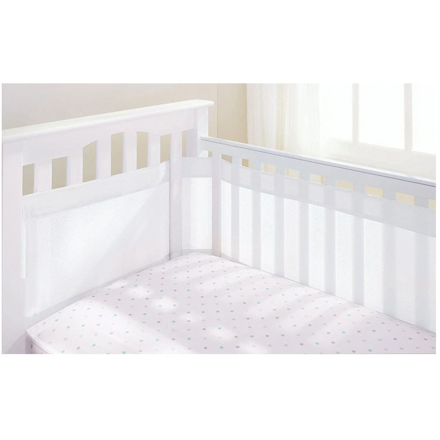 Breathable Baby Four Sided Airflow Mesh Cot Liner