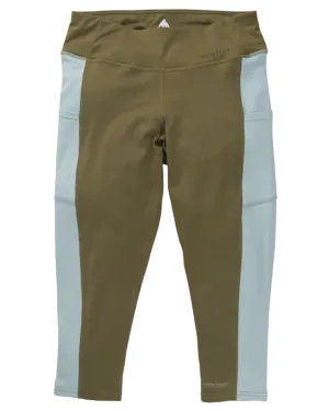 Burton Midweight x Base Layer Pants Women's - Martini Olive / Ether Blue