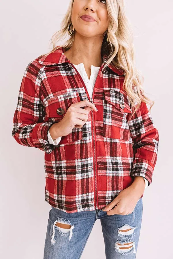 Camped Out Plaid Jacket