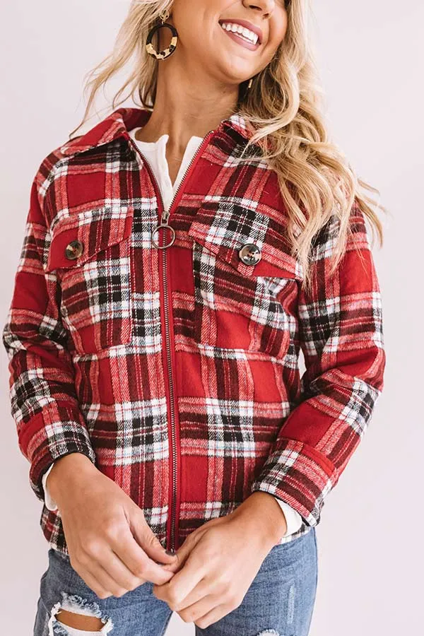 Camped Out Plaid Jacket