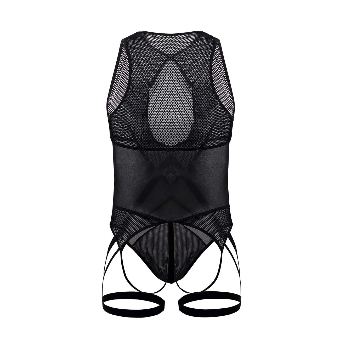 CandyMan 99650 Mesh Bodysuit Color Black