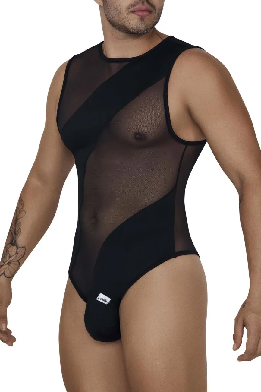 CandyMan 99699 Mesh Bodysuit Color Black