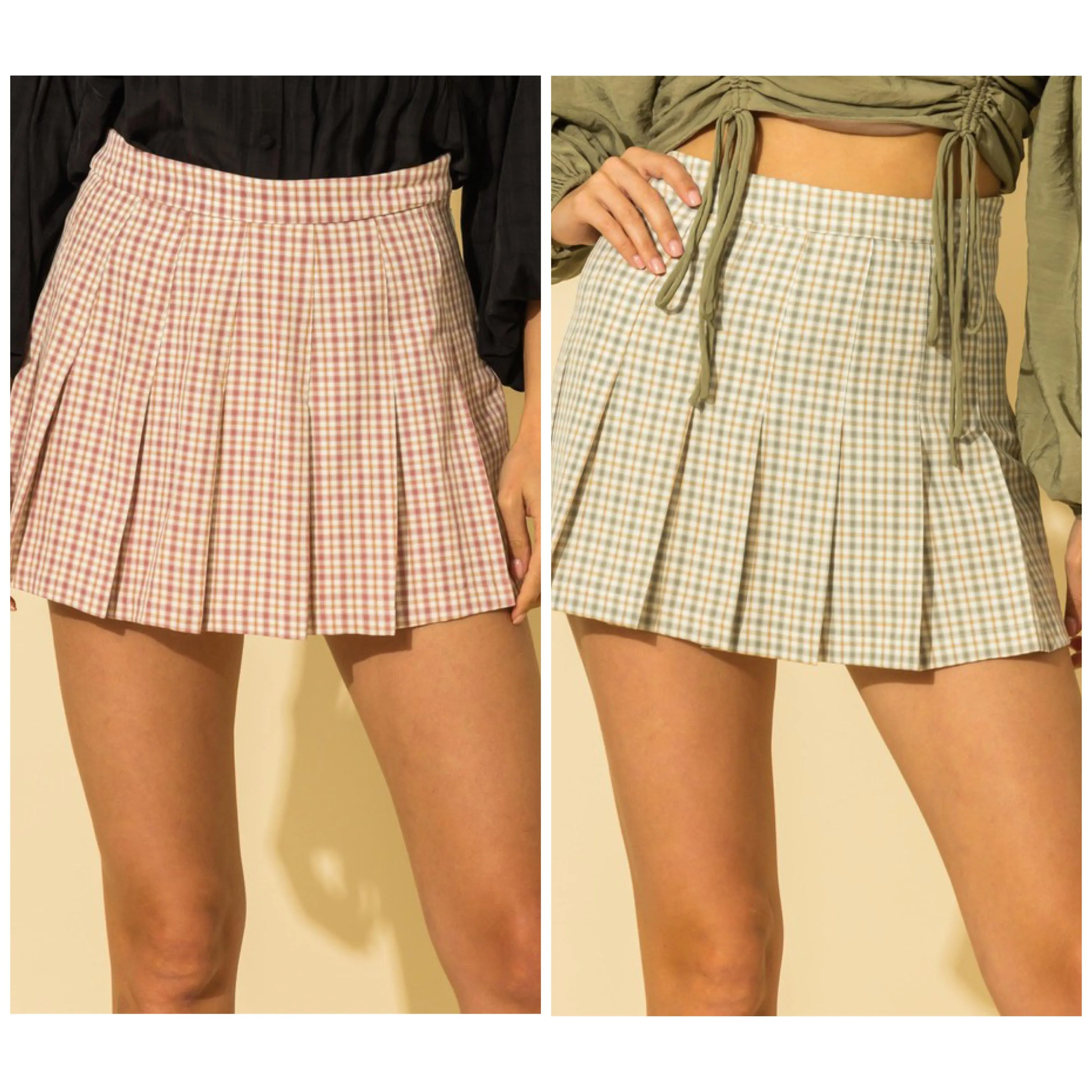 Cher Plaid Tennis Skort