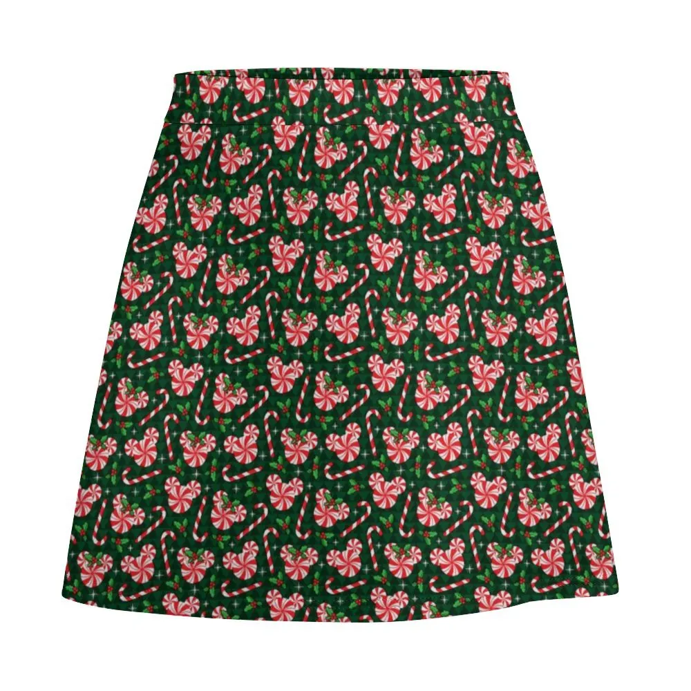 Christmas Peppermint Short skirt