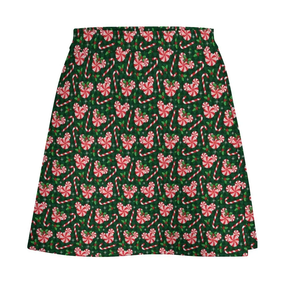 Christmas Peppermint Short skirt