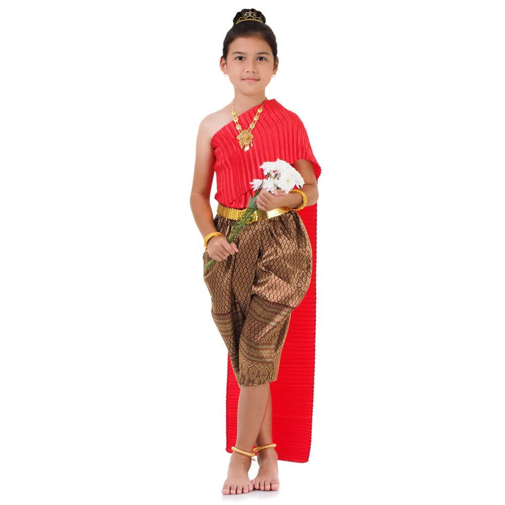 Chut Thai Girls Cultural Outfit Heritage Dreams