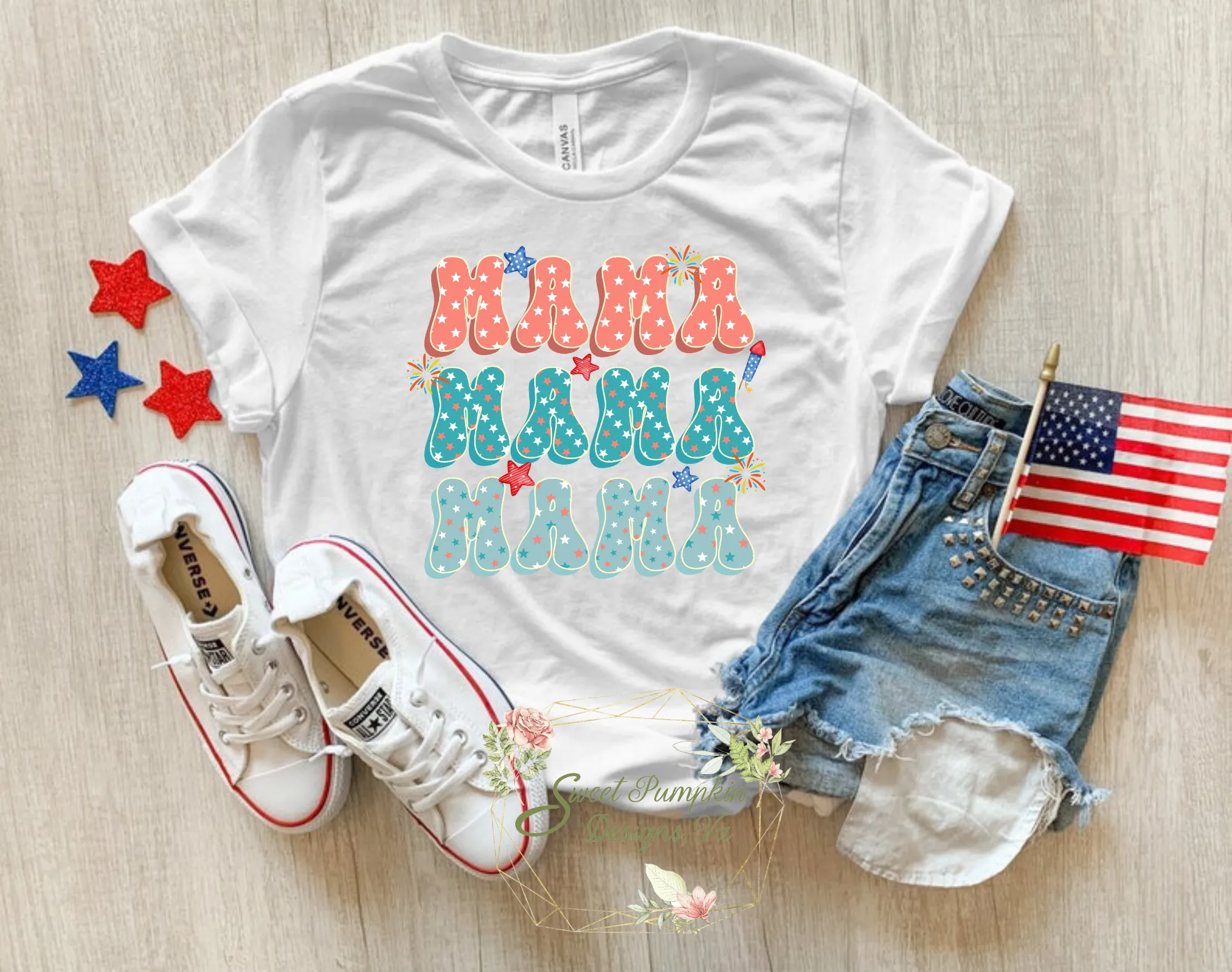 Classic "American Mama" T-Shirt - Perfect for Any Occasion