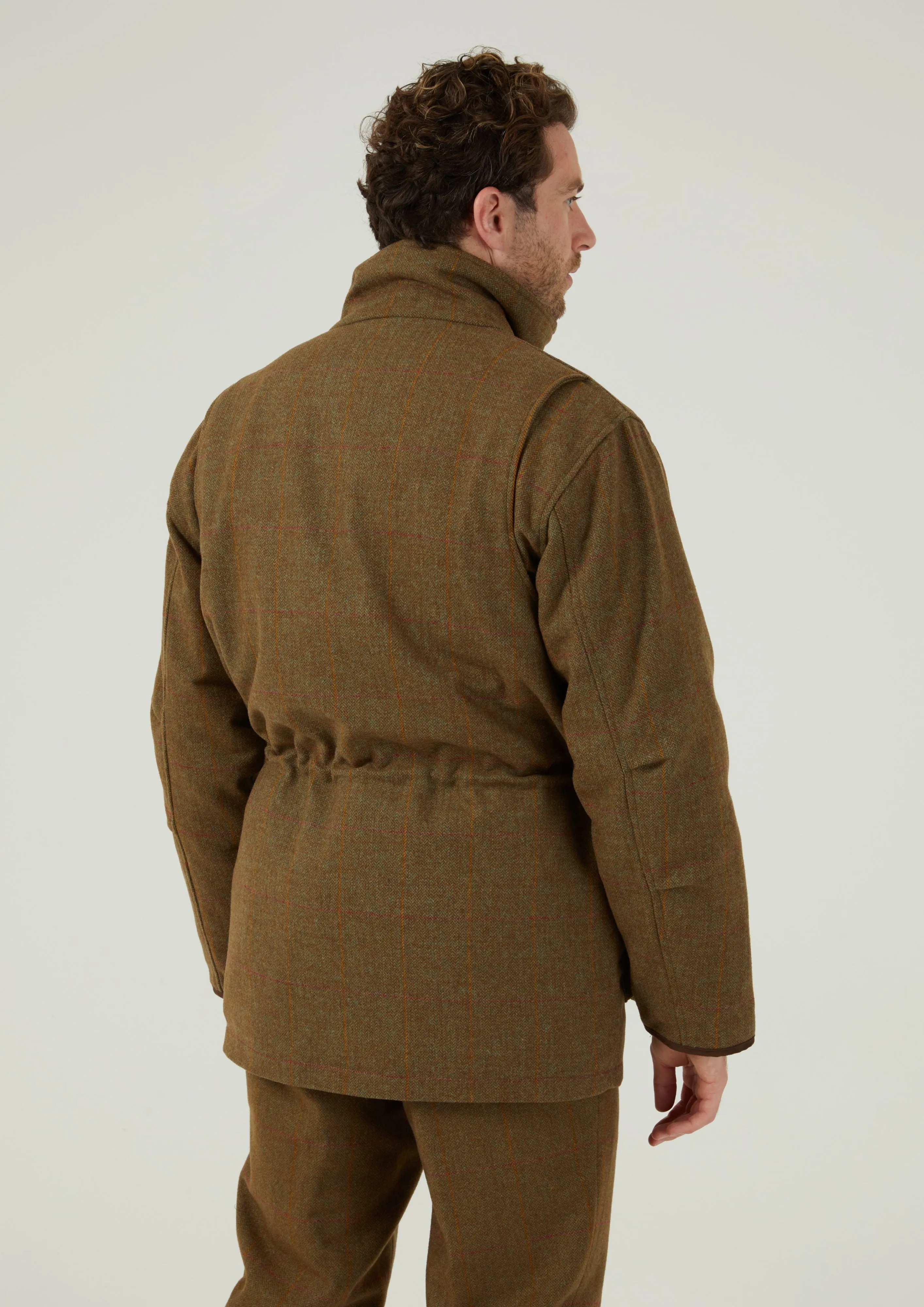 Combrook Men's Tweed Shooting Field Coat In Hawthorn - Shooting Fit