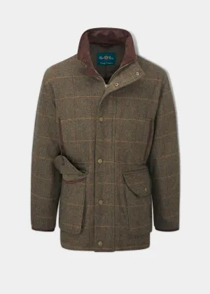 Combrook Men's Tweed Shooting Field Coat In Teak - Shooting Fit