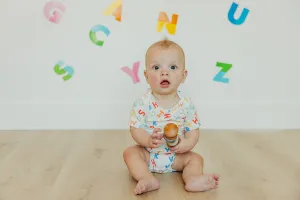 Copper Pearl Webster Short Sleeve Bodysuit-6/12 month