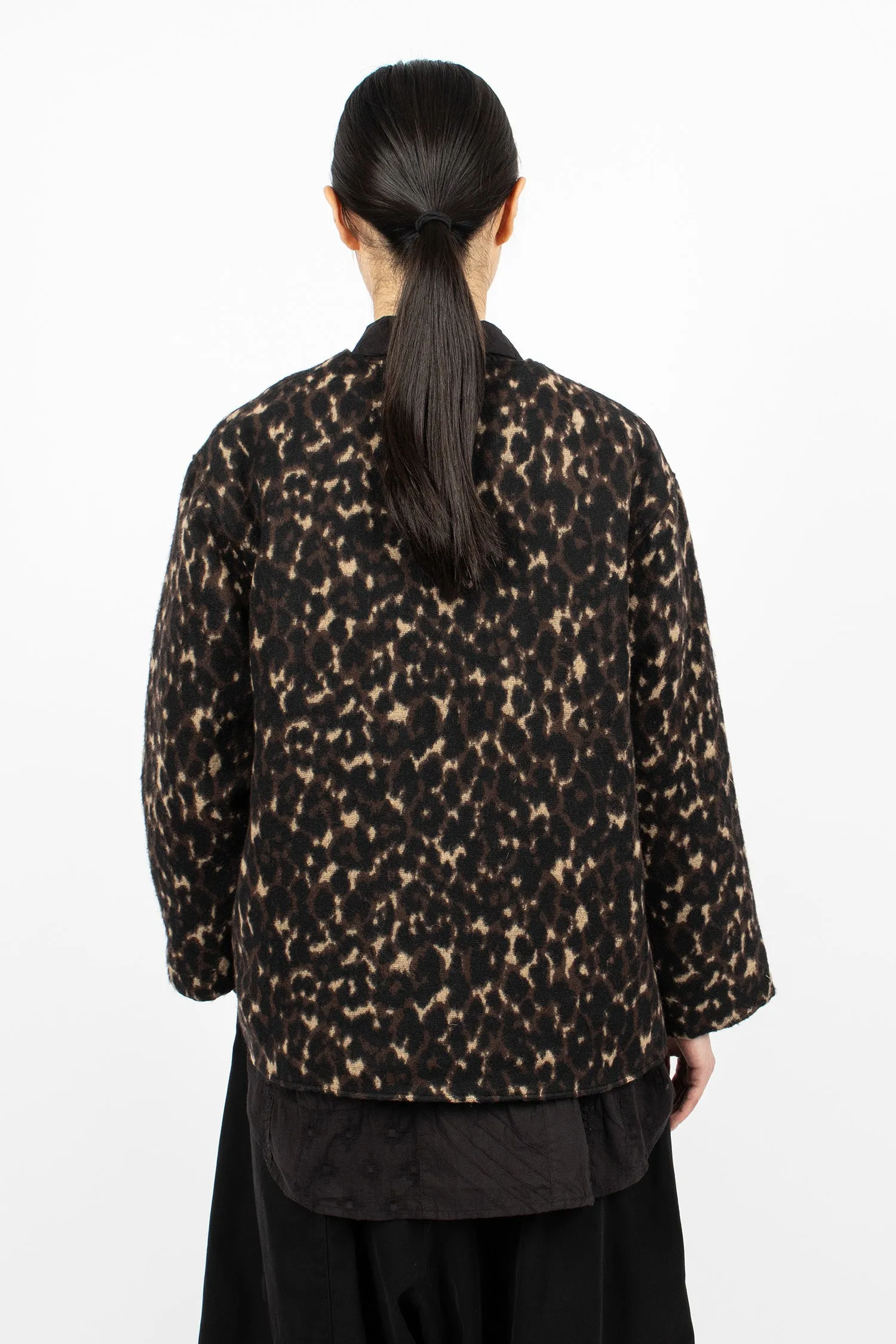 Cutaway Jacket Dark Brown/Leopard