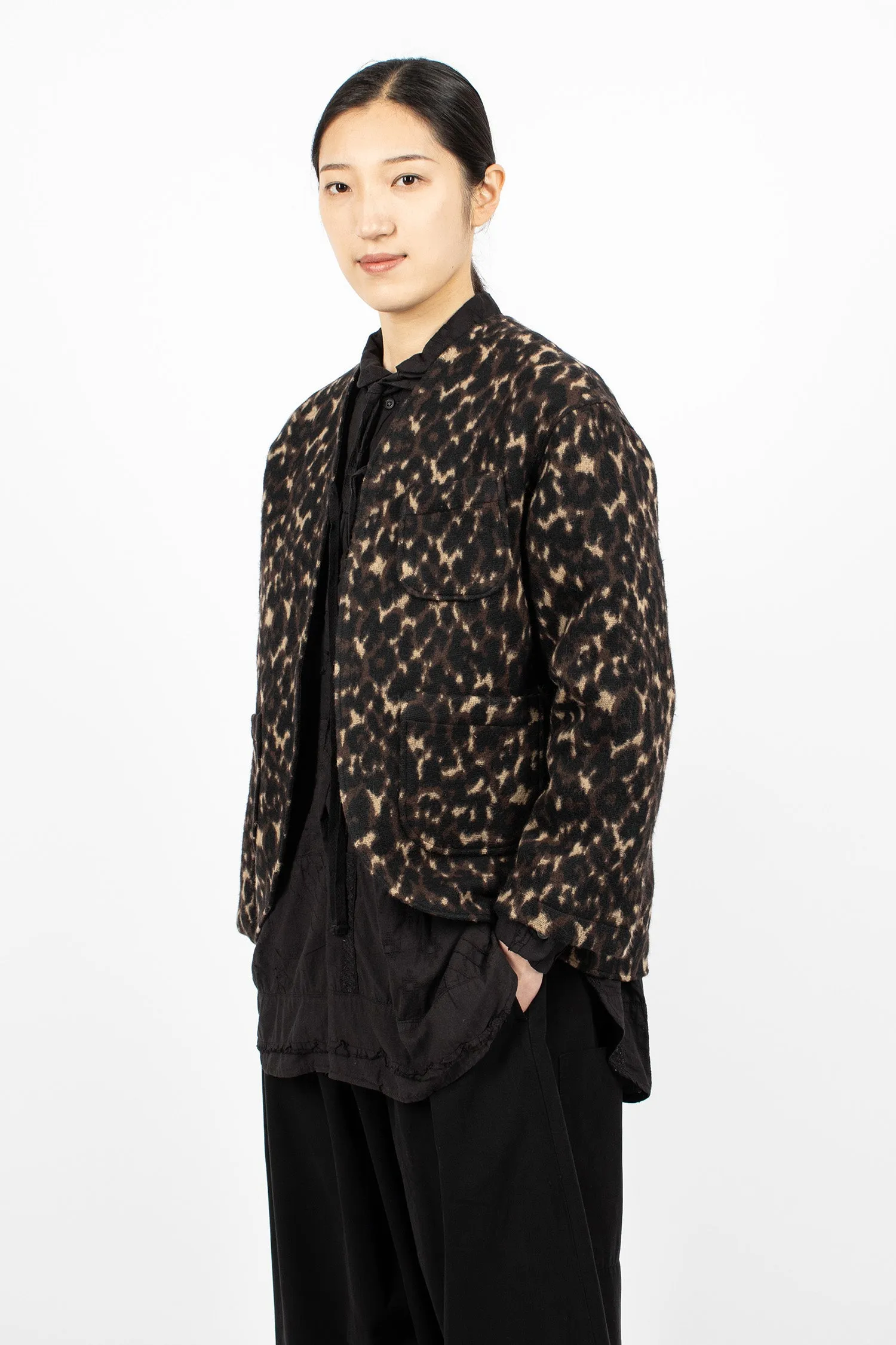 Cutaway Jacket Dark Brown/Leopard