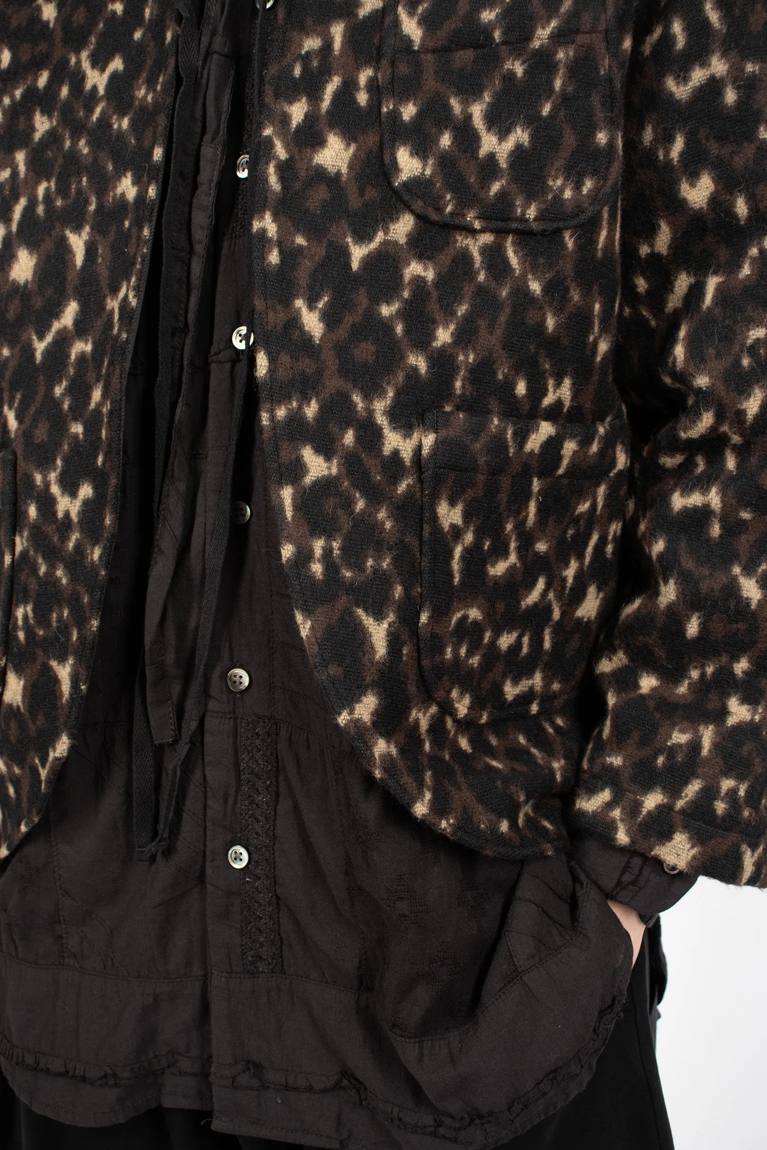 Cutaway Jacket Dark Brown/Leopard