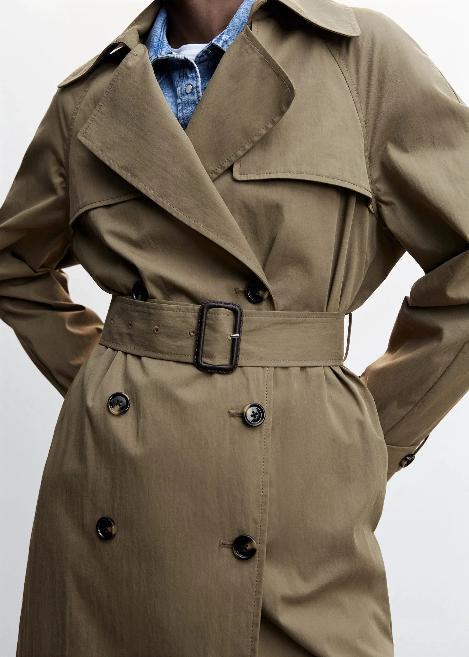 Double-button trench