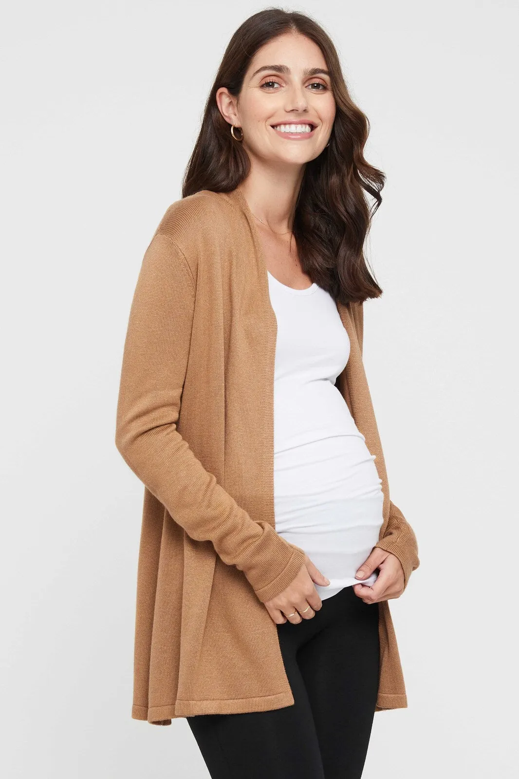 Duster Maternity Jacket - Camel