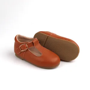 Emerson T Bar | Tan | Hard Sole