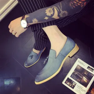 Fashionable Men's Tassel Slip-On Loafers