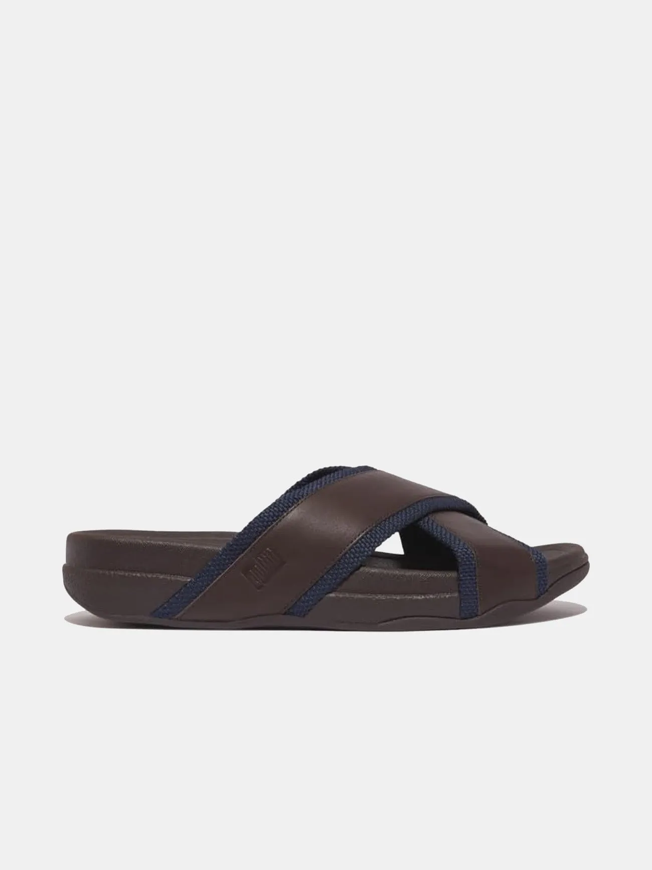 Fitflop Surfer Men's Webbing/Leather Cross Slides