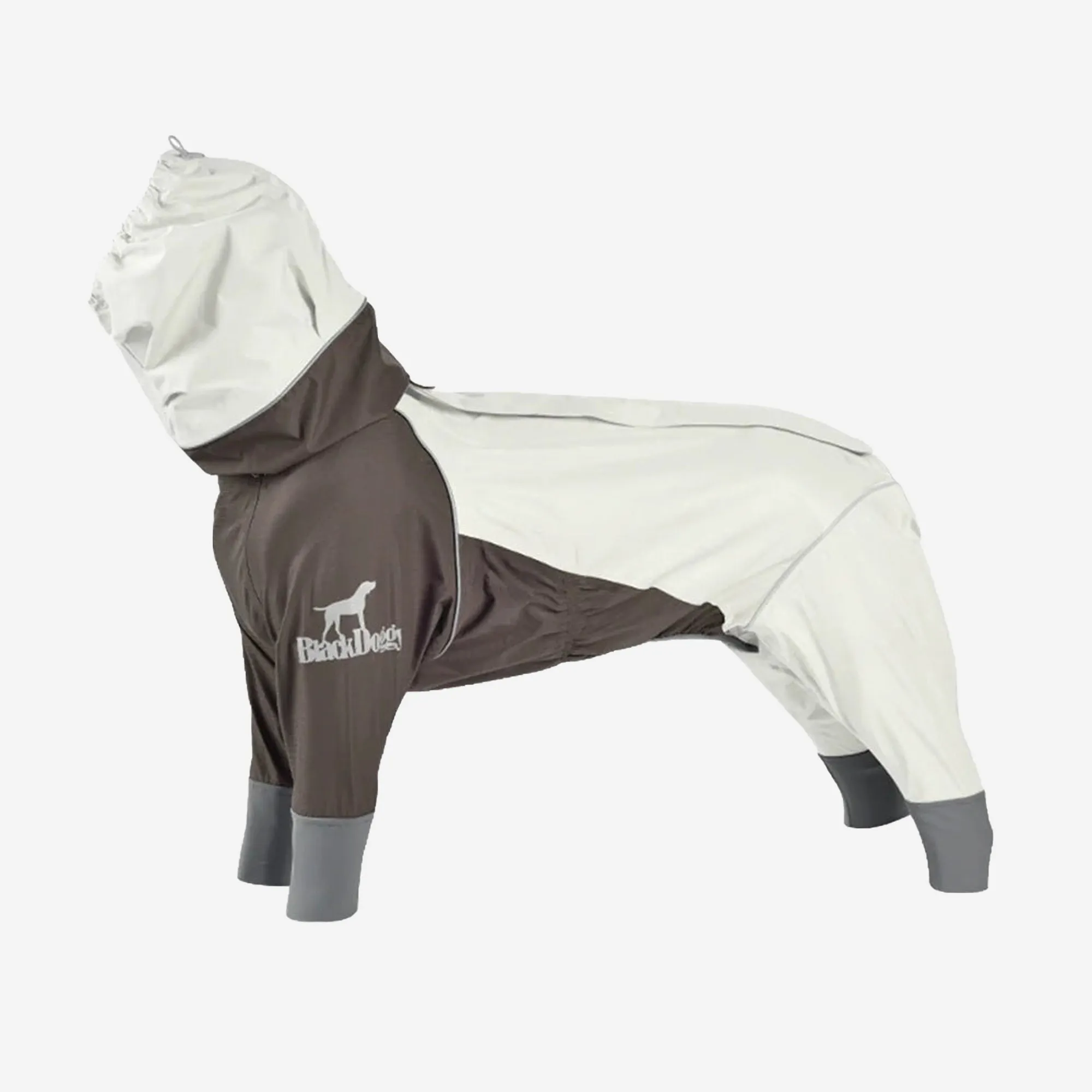 Four Leg Covered Dog Raincoat - Brown