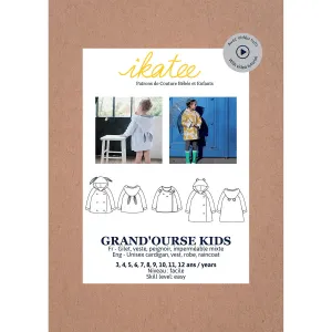 Grand'ourse Cardigan - Kids - Sewing Pattern | Ikatee