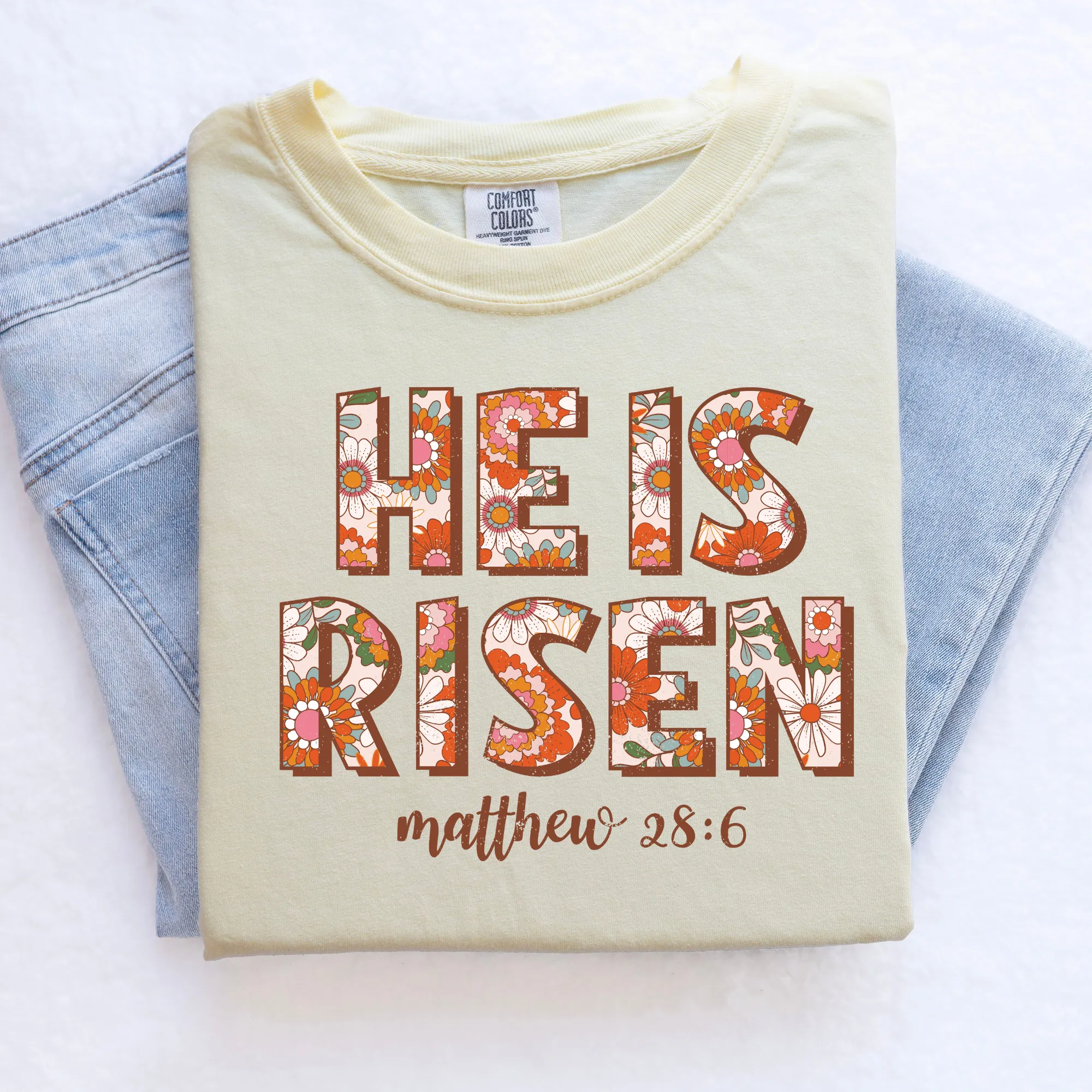 He Is Risen | Christian Easter Shirt for Women