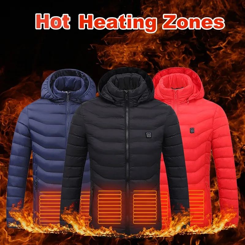 Heated Jacket with Hoodie