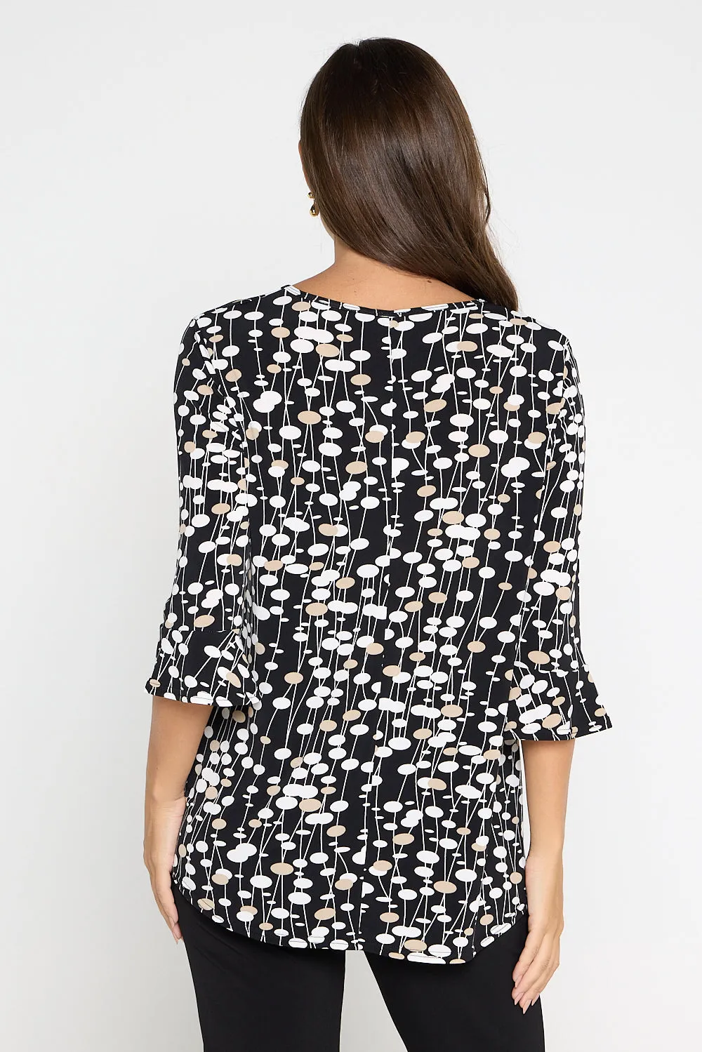 Hillbank Top - Pebble Print