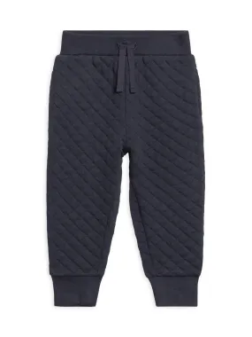 Hoyt Quilted Jacquard Jogger - Navy